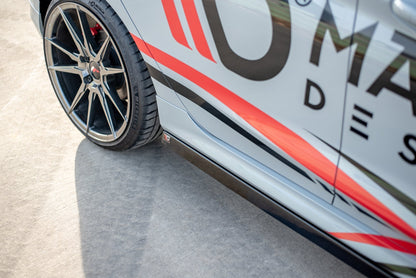 Seitenschweller Ansatz für V.2 für Ford Fiesta Mk8 ST / ST-Line schwarz matt
