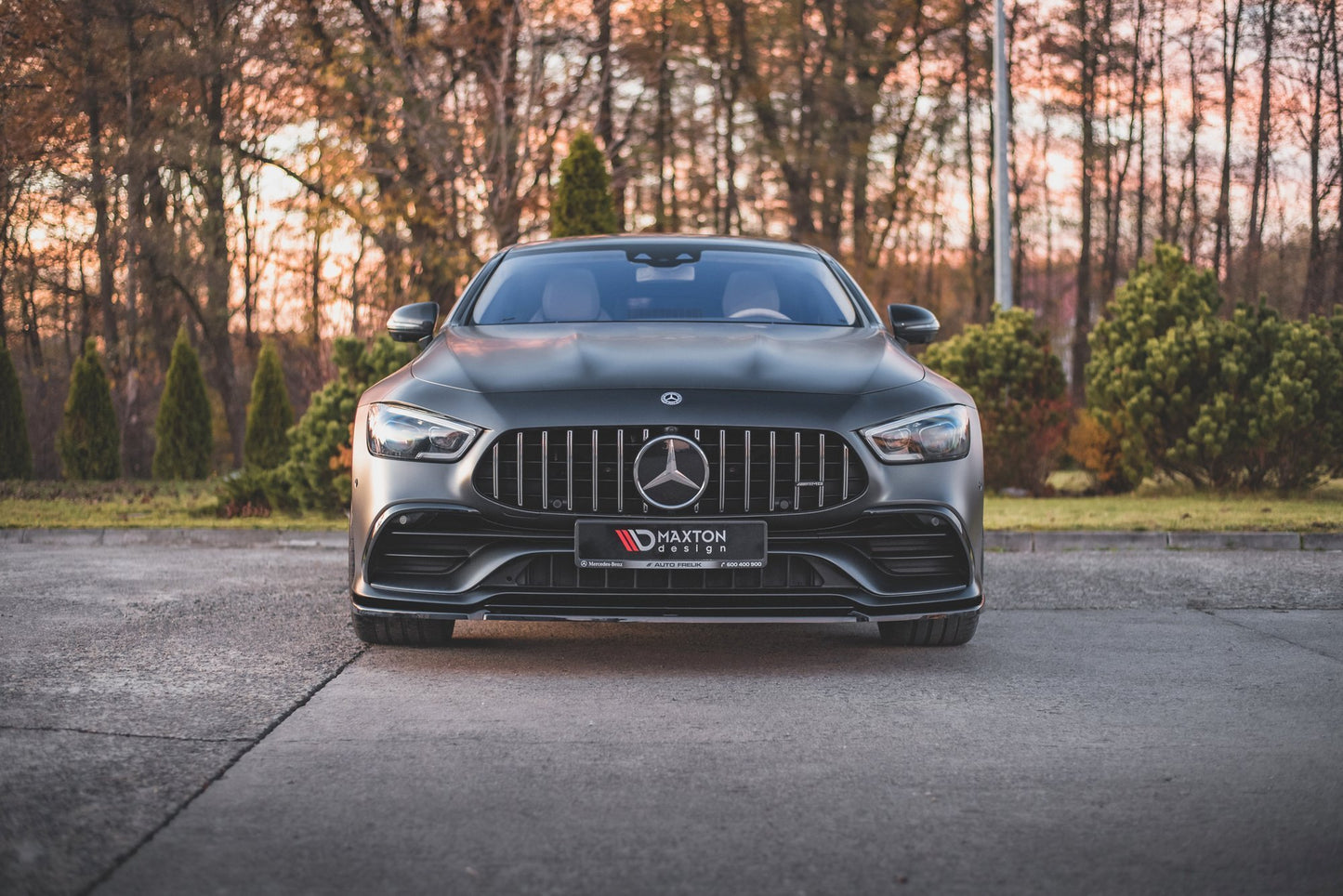 Front Ansatz V.2 für Mercedes-AMG GT 53 4-Door Coupe schwarz matt