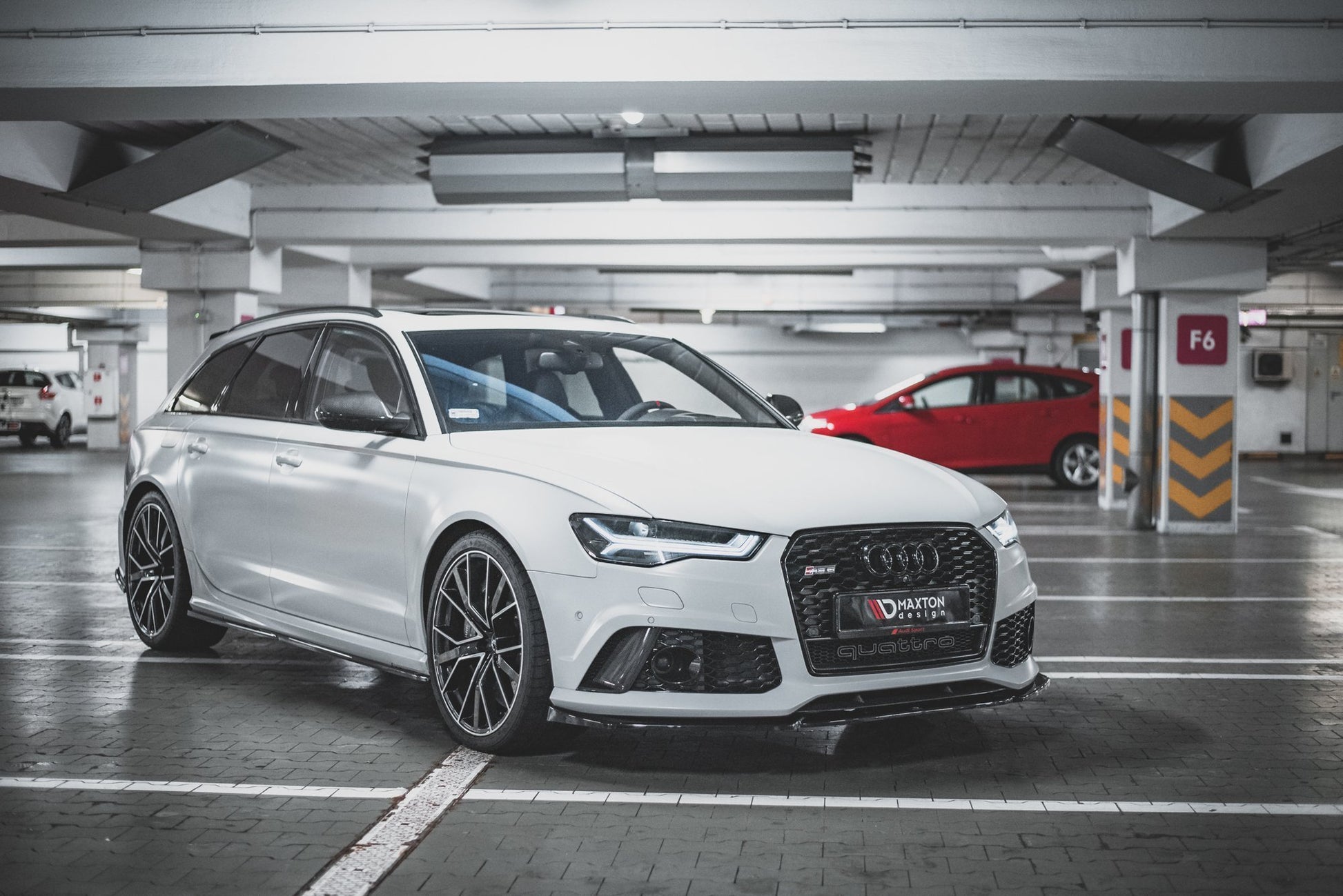 Front Ansatz V.4 für Audi RS6 C7 schwarz matt