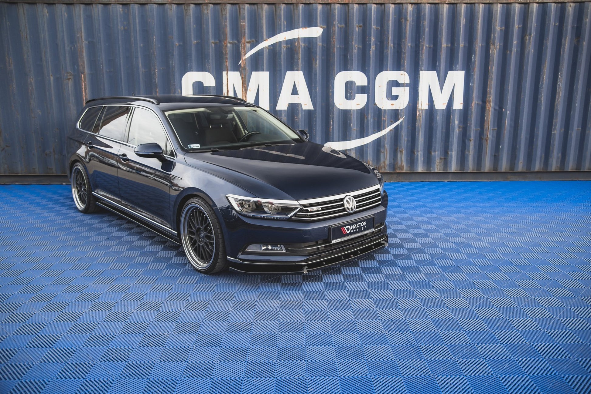 Front Ansatz V.2 für Volkswagen Passat B8 Carbon Look