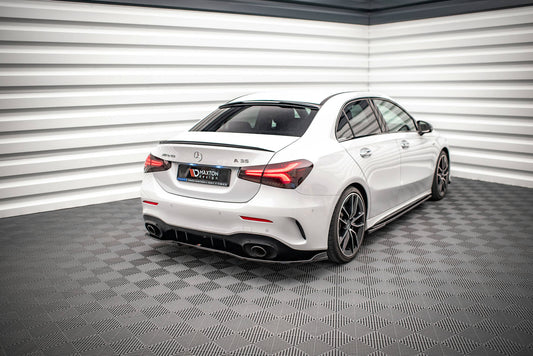 Heckscheiben Spoiler für Mercedes A35 Limousine V177 Carbon Look