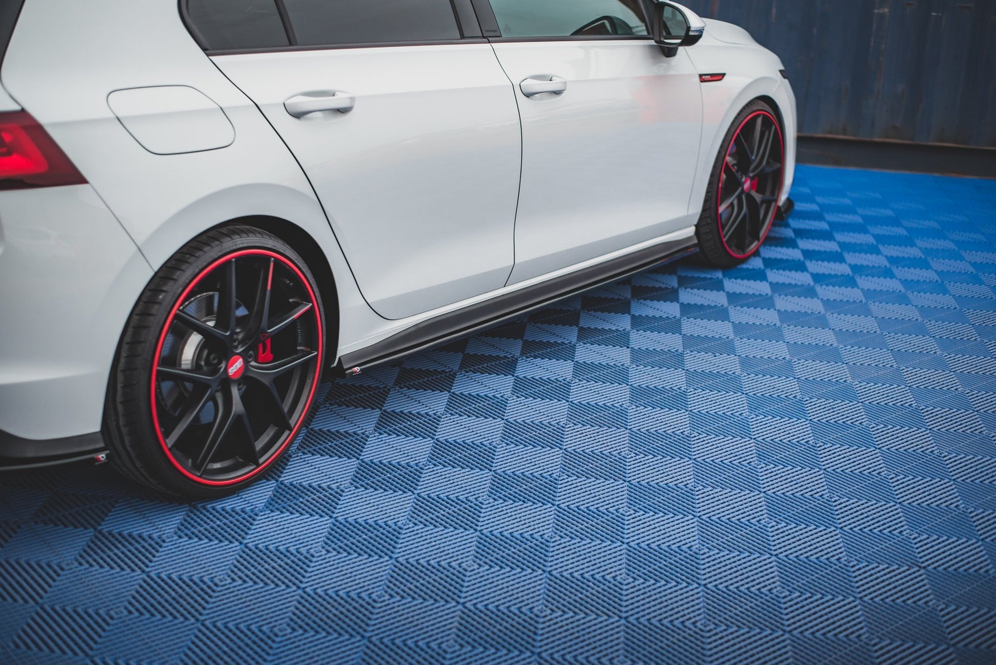 Seitenschweller Ansatz für Volkswagen Golf 8 GTI Carbon Look
