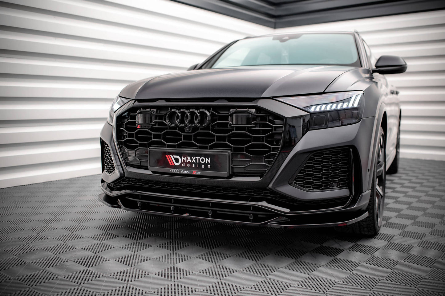 Front Ansatz V.2 für Audi RSQ8 Mk1 schwarz matt