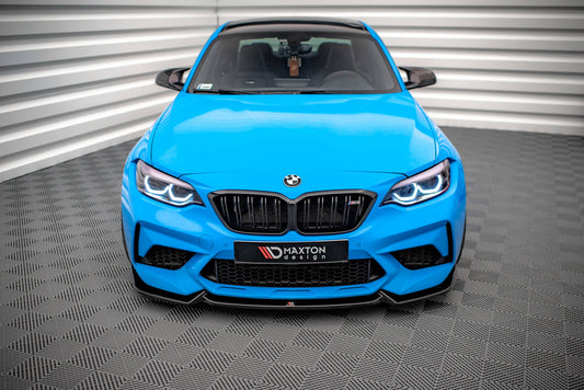 Front Ansatz V.2 für BMW M2 Competition F87 schwarz Hochglanz