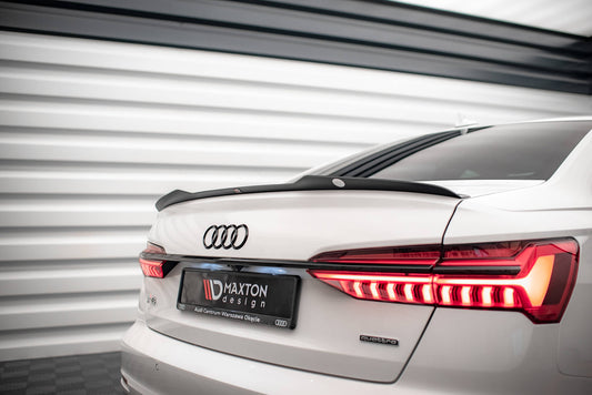 Spoiler CAP für Audi A6 Limousine C8 Carbon Look