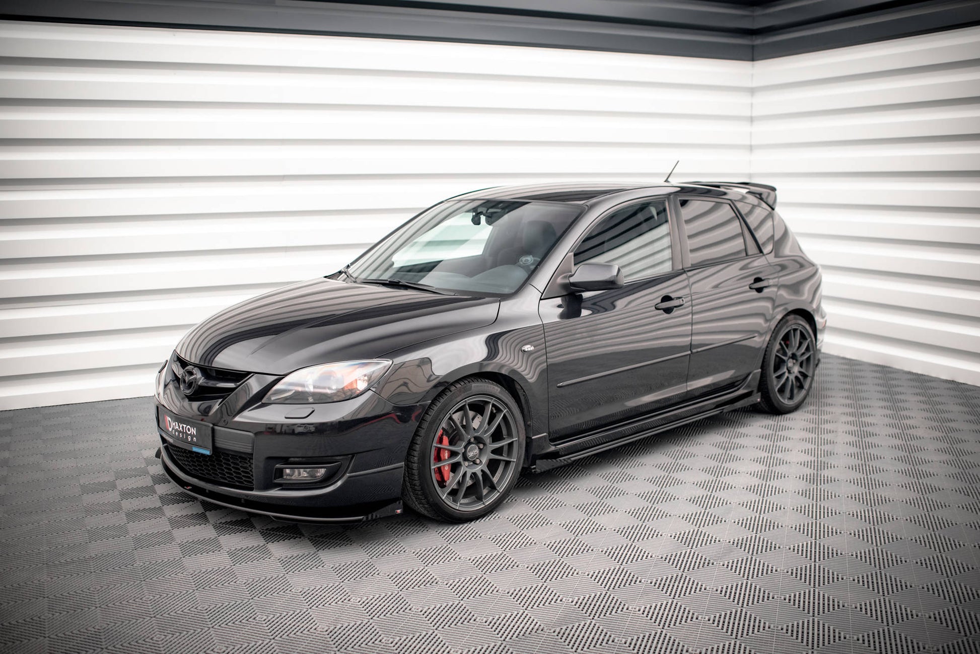 Front Flaps Mazda 3 MPS Mk1 schwarz Hochglanz