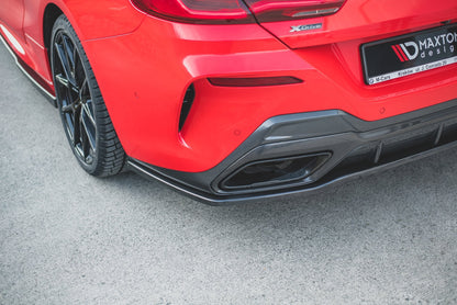 Mittlerer Diffusor Heck Ansatz für BMW 8 Coupe M-Paket G15 schwarz matt