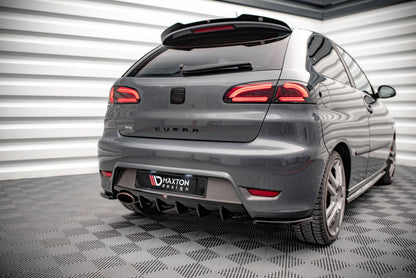 Diffusor Heck Ansatz für Seat Ibiza Cupra Mk3 schwarz matt