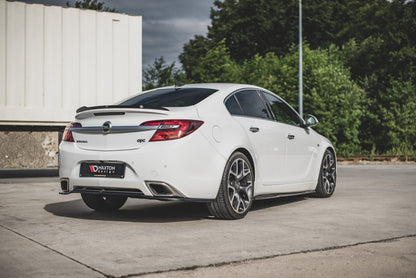 Mittlerer Diffusor Heck Ansatz für Opel Insignia Mk. 1 OPC Facelift Carbon Look