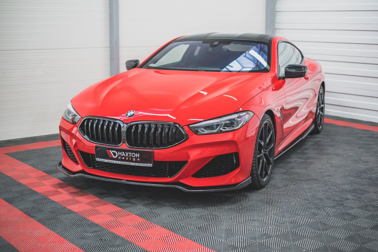 Front Ansatz V.2 für BMW 8 Coupe G15 / 8 Gran Coupe M Paket G16 schwarz matt