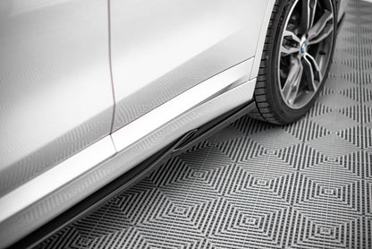 Seitenschweller Ansatz für BMW X1 M-Paket F48 Carbon Look