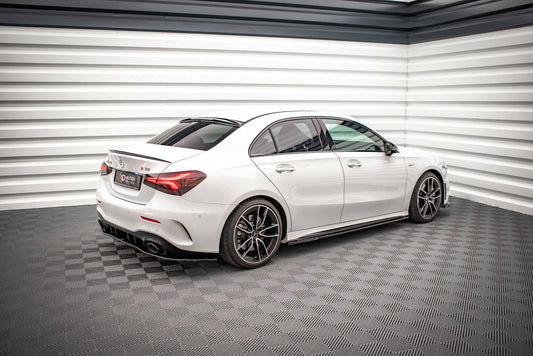 Seitenschweller Ansatz für V.2 für  Mercedes A35 AMG / AMG-Line W177  schwarz matt