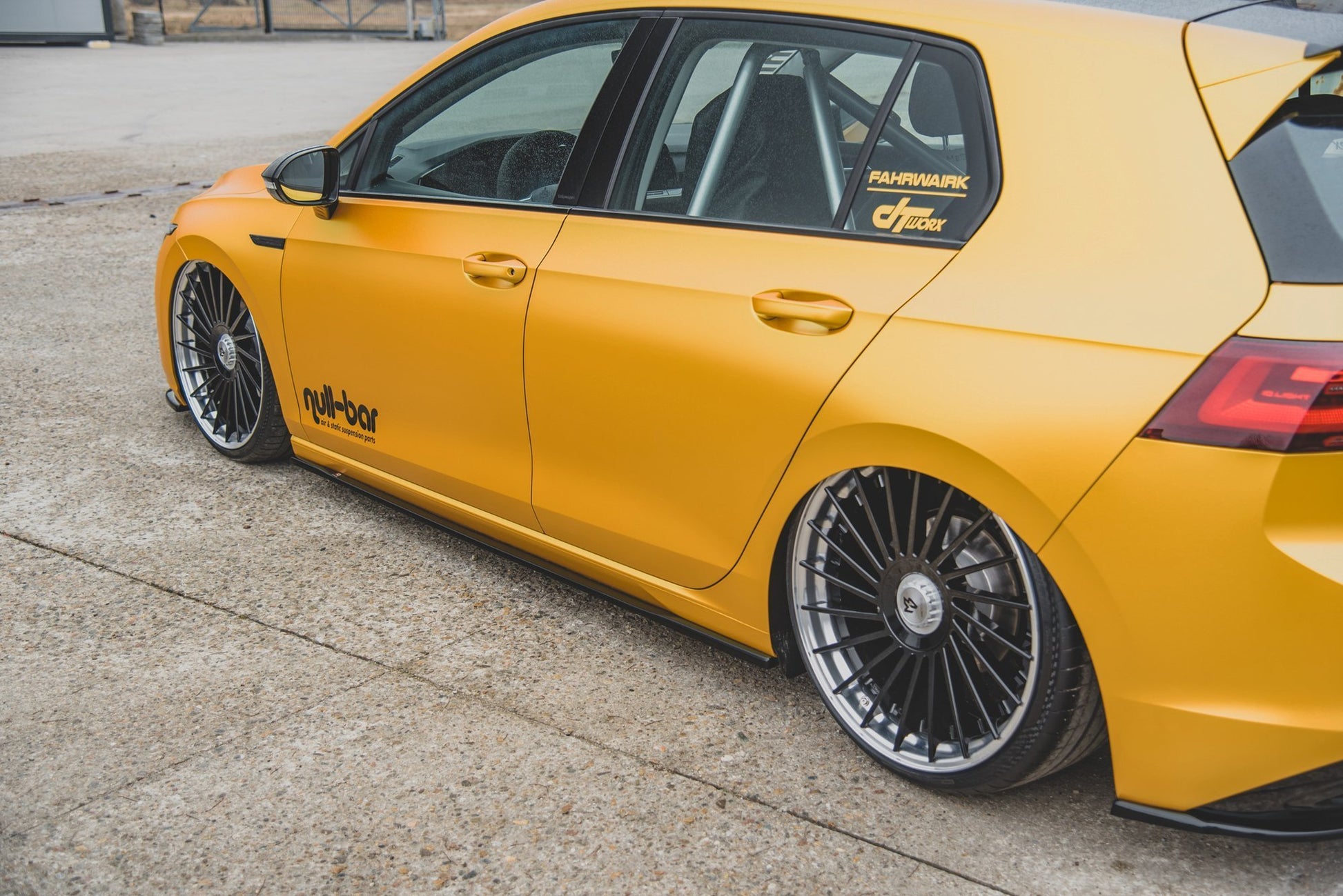 Seitenschweller Ansatz für V.1 für VW Golf 8 Carbon Look