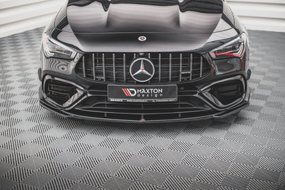 Front Ansatz V.1 für Mercedes-AMG CLA 45 Aero C118 schwarz Hochglanz