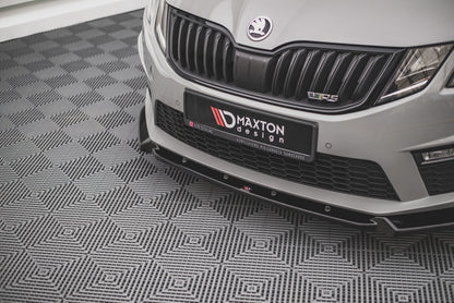 Front Ansatz V.2 für Skoda Octavia RS Mk3 Facelift Carbon Look