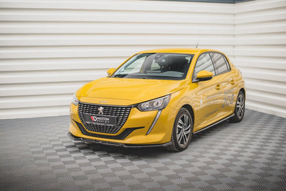 Front Ansatz V.1 für Peugeot 208 Mk2 schwarz matt