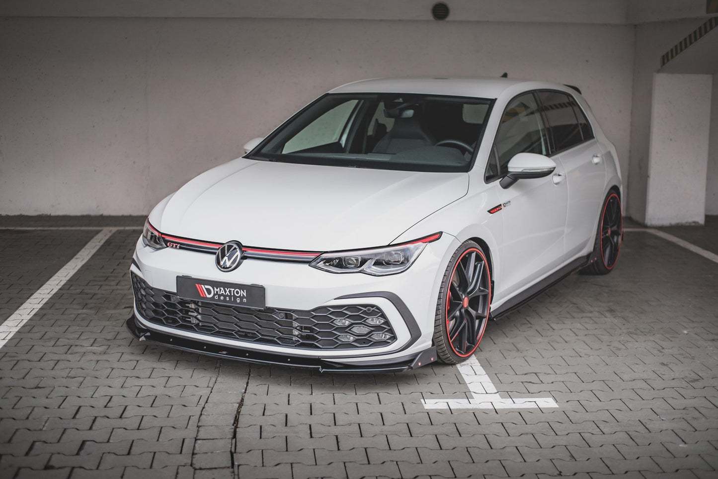 Front Ansatz +Flaps für V.3 Volkswagen Golf 8 GTI