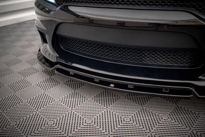 Front Ansatz V.1 für Dodge Charger SRT Mk7 Facelift schwarz Hochglanz