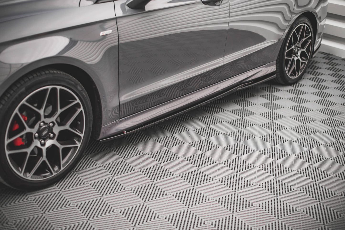 Seitenschweller Ansatz für Ford Mondeo ST-Line Mk5 Facelift Carbon Look