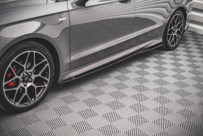 Seitenschweller Ansatz für Ford Mondeo ST-Line Mk5 Facelift Carbon Look