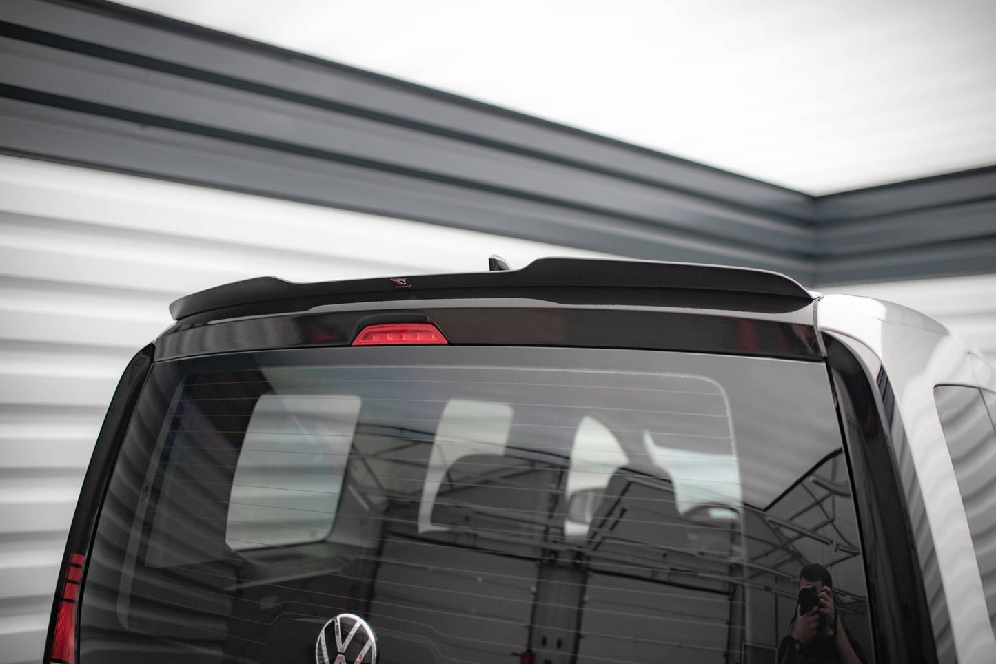 Spoiler CAP für Volkswagen Caddy Mk5 schwarz matt
