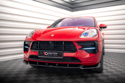 Front Ansatz V.1 für Porsche Macan Mk1 Facelift schwarz matt