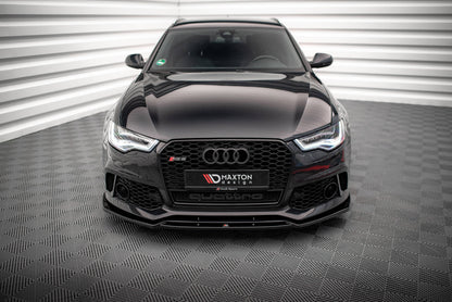Front Ansatz für Audi A6 RS6 Look C7 schwarz matt