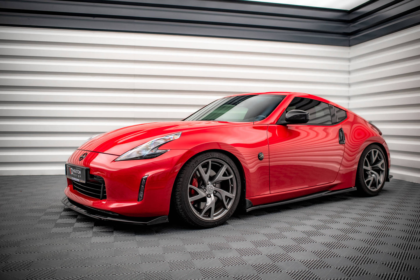 Seitenschweller Ansatz für V.2 für Nissan 370Z  schwarz matt