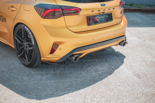 Heck Ansatz Flaps Diffusor V.2 für Ford Focus ST Mk4  Carbon Look