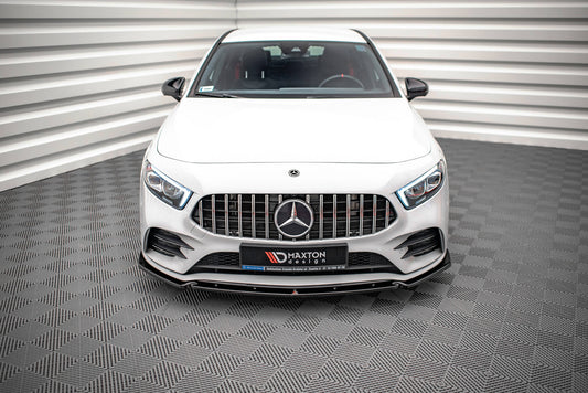 Front Ansatz V.4 für Mercedes A35 AMG / AMG-Line W177  Carbon Look