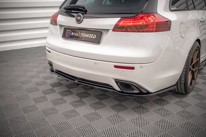 Mittlerer Diffusor Heck Ansatz DTM Look für Opel Insignia OPC Mk1 schwarz Hochglanz