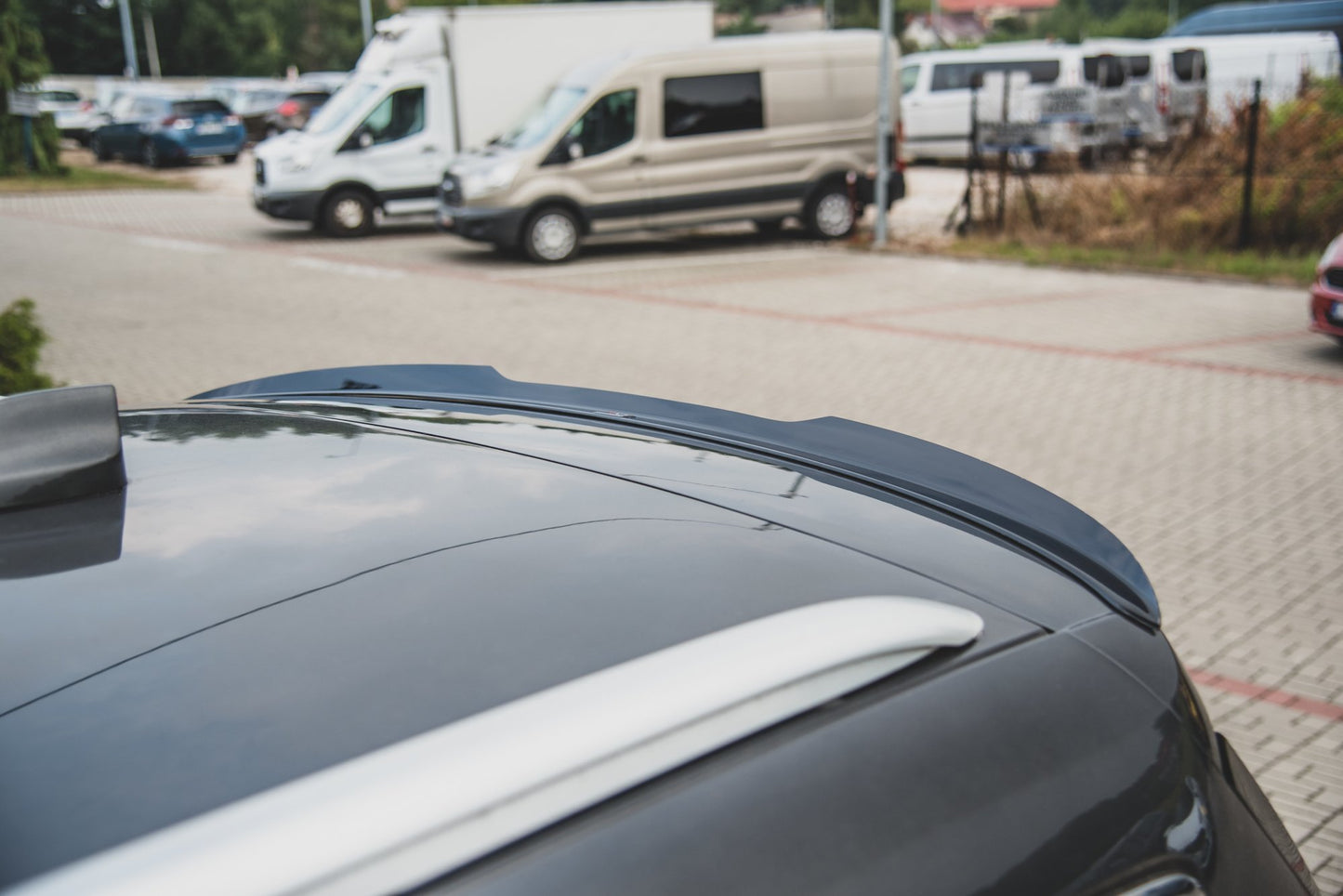 Spoiler CAP für Ford S-Max Mk2 Facelift schwarz matt