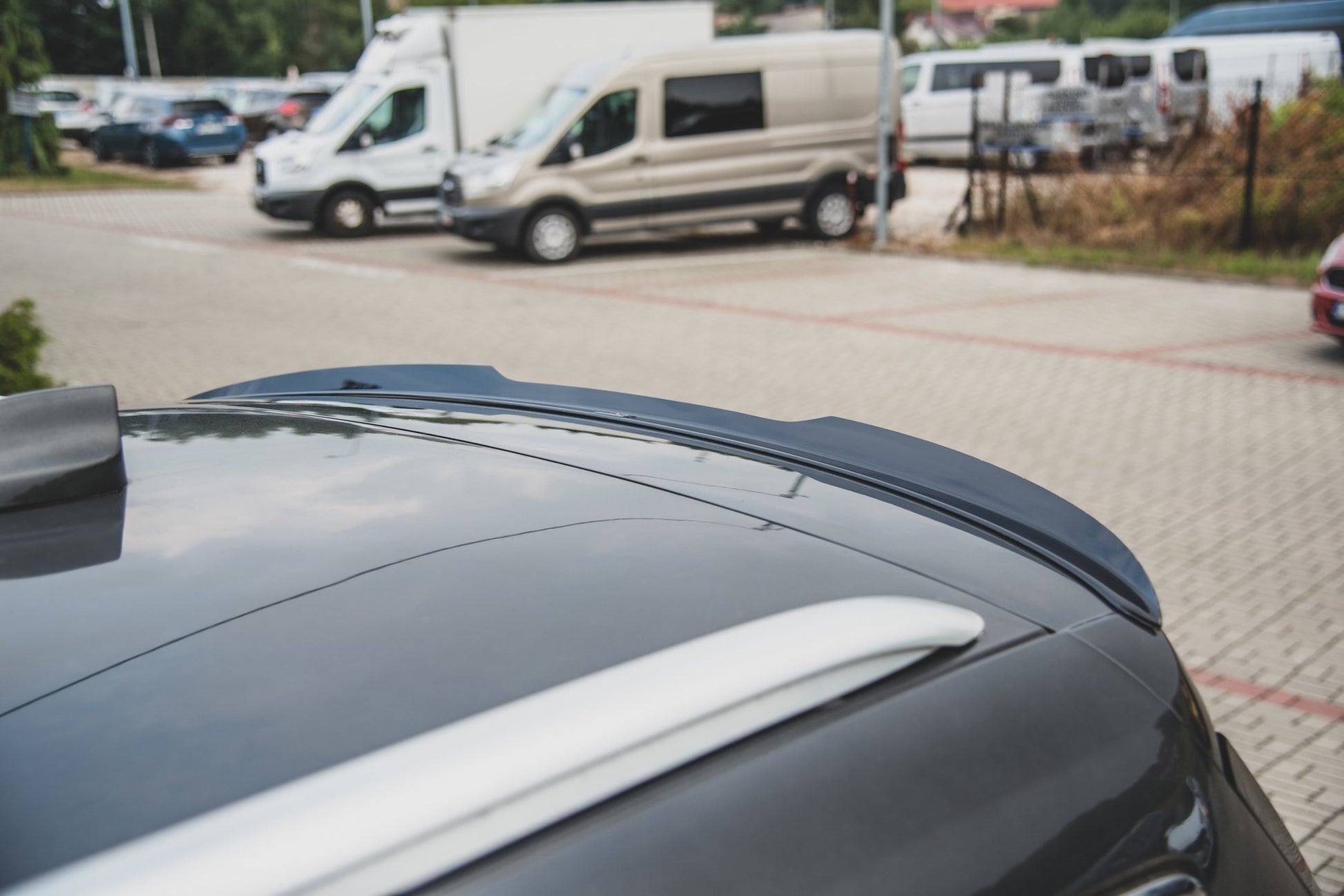 Spoiler CAP für Ford S-Max Mk2 Facelift schwarz matt