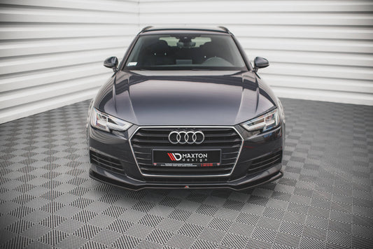 Front Ansatz V.2 für Audi A4 B9 schwarz Hochglanz