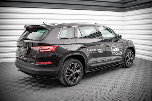 Seitenschweller Ansatz für Skoda Kodiaq Mk1 Facelift Carbon Look