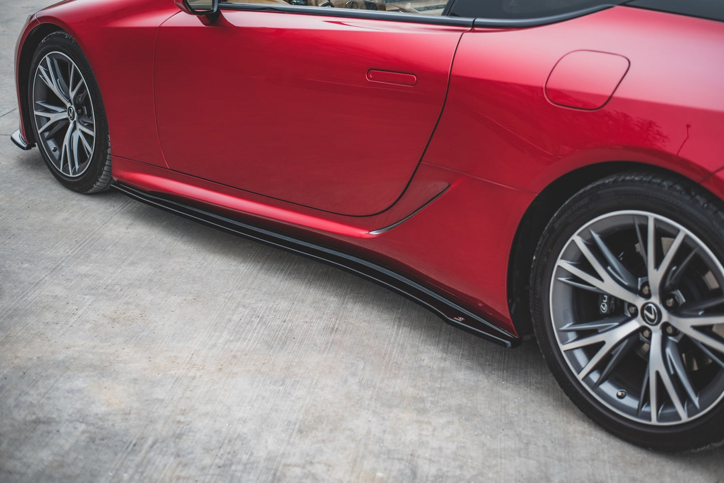 Seitenschweller Ansatz für Lexus LC 500 schwarz matt