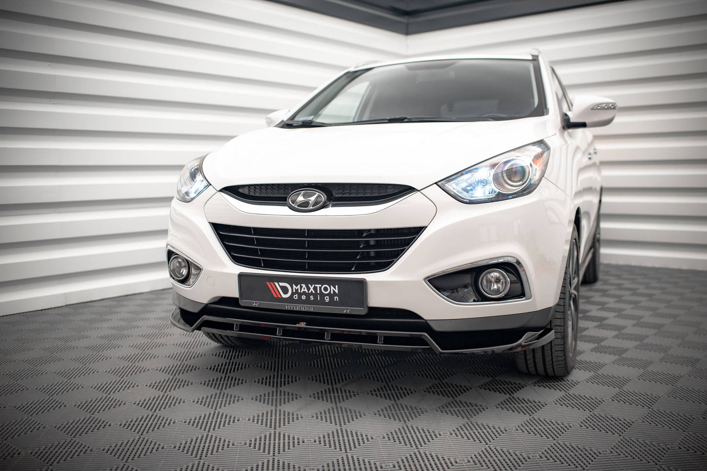 Front Ansatz für Hyundai ix35 Mk1 Carbon Look