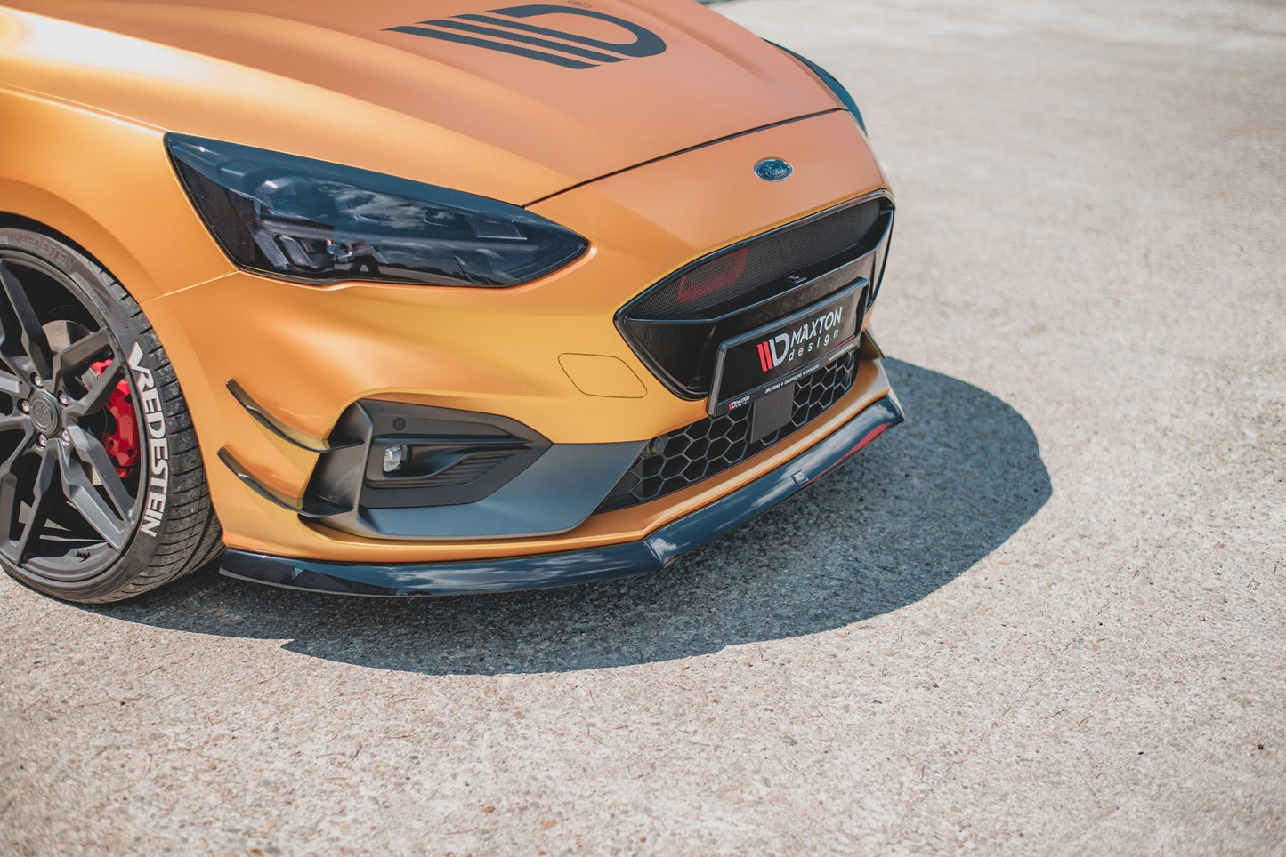 Front Ansatz für V.8 Ford Focus ST / ST-Line Mk4 schwarz matt