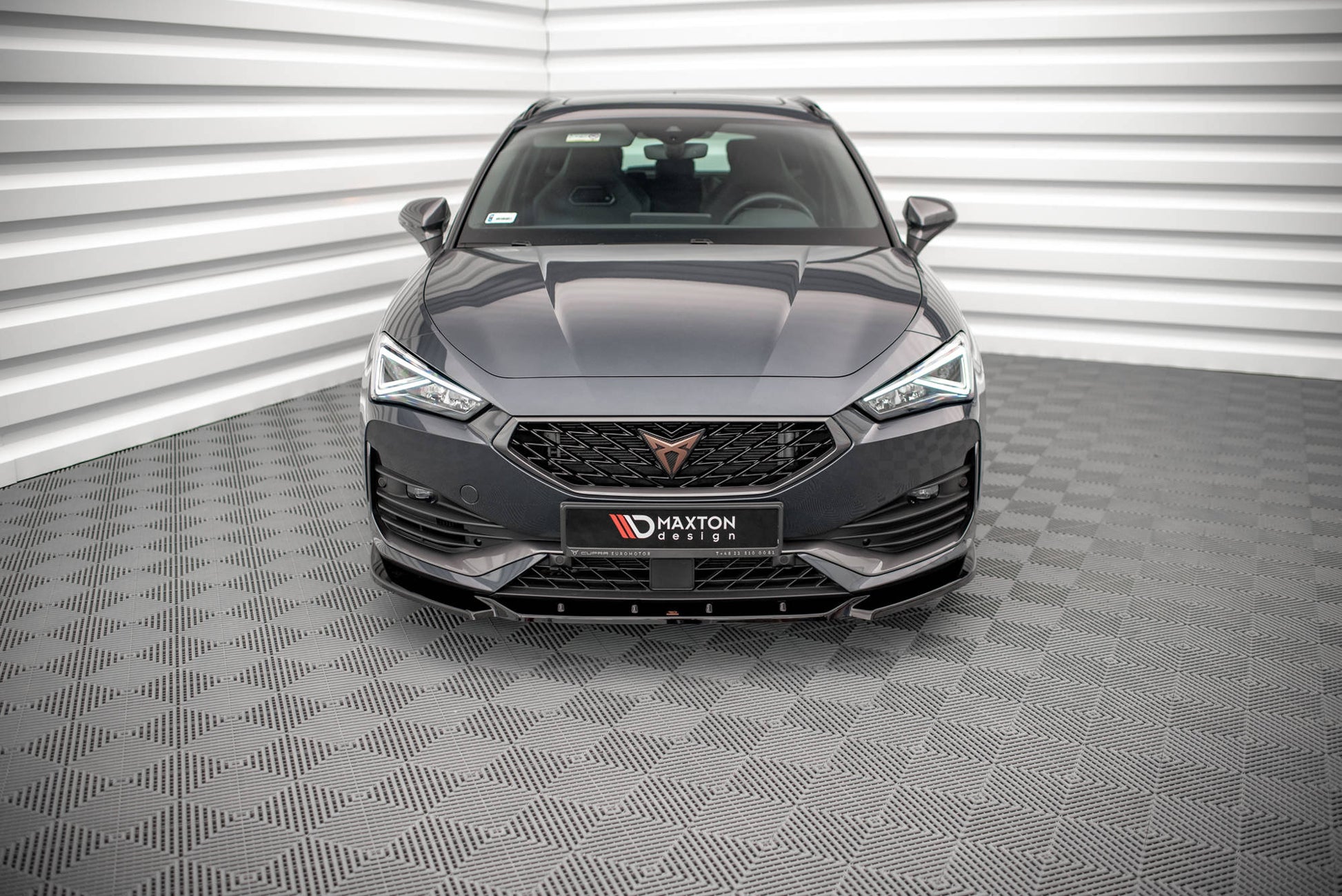 Front Ansatz V.3 für Cupra Leon schwarz Hochglanz