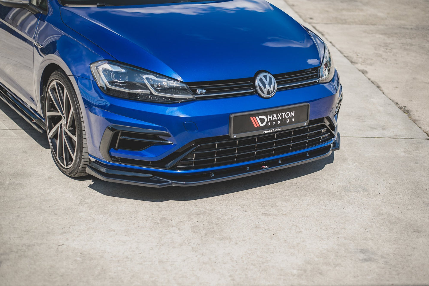 Front Ansatz für V.9 VW Golf 7 R / R-Line Facelift schwarz Hochglanz