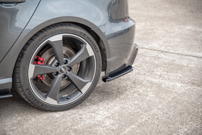Heck Ansatz Flaps Diffusor V.2 für Audi RS3 8V Sportback schwarz matt