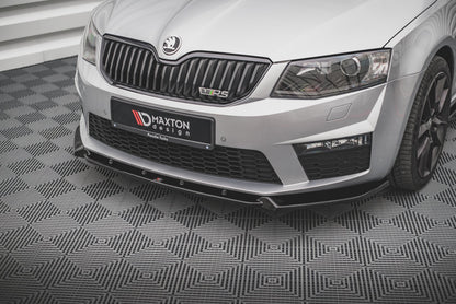 Front Ansatz V.3 für Skoda Octavia RS Mk3 schwarz matt
