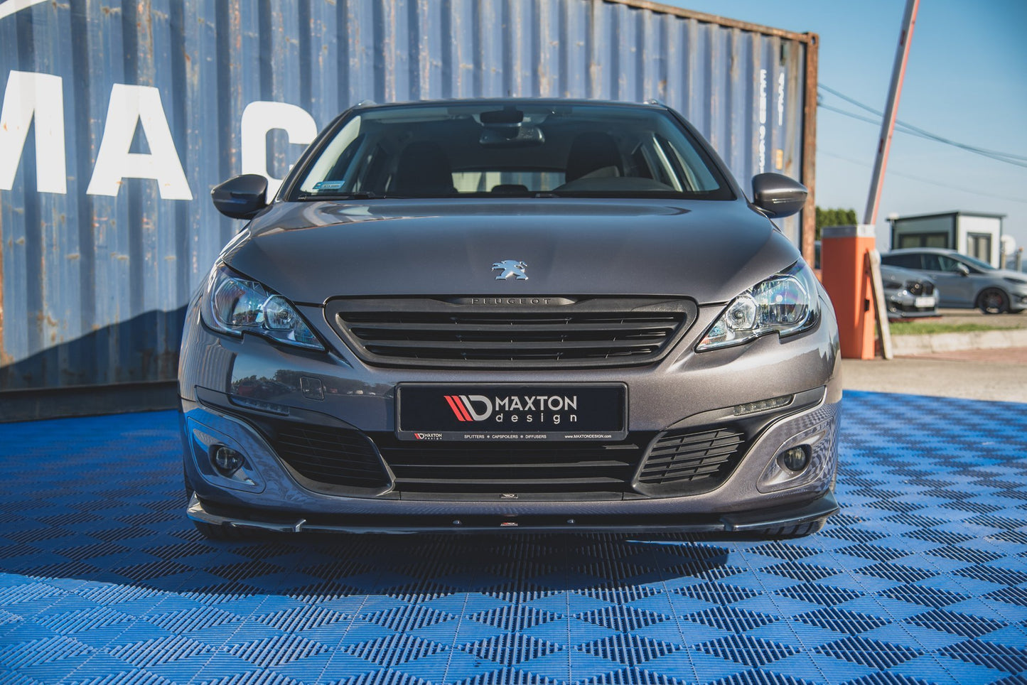 Front Ansatz V.2 für Peugeot 308 Mk2 Facelift schwarz matt