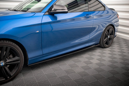 Seitenschweller Ansatz für BMW 2 M-Paket F22 schwarz matt