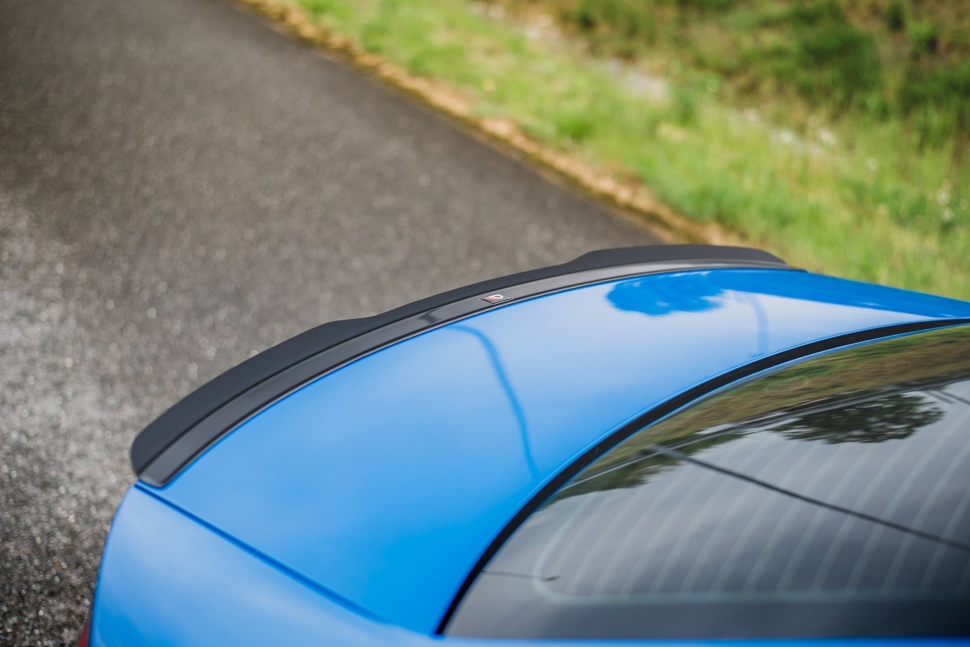 Spoiler CAP für Audi A4 / A4 S-Line B8 / B8 FL Limousine schwarz Hochglanz