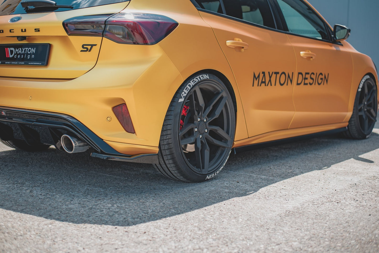 Heck Ansatz Flaps Diffusor V.3 für Ford Focus ST Mk4  schwarz matt