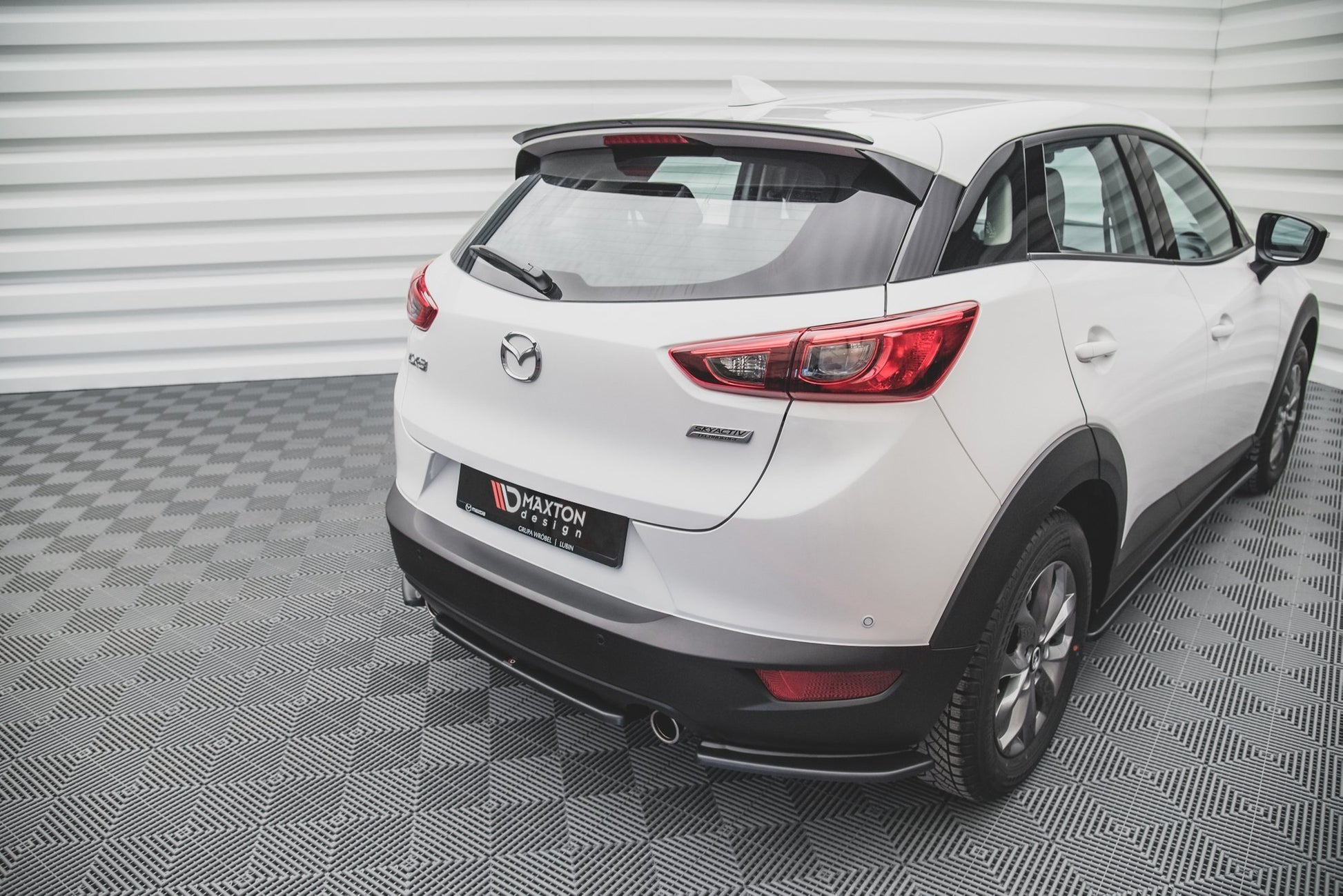 Spoiler CAP für Mazda CX-3 schwarz matt
