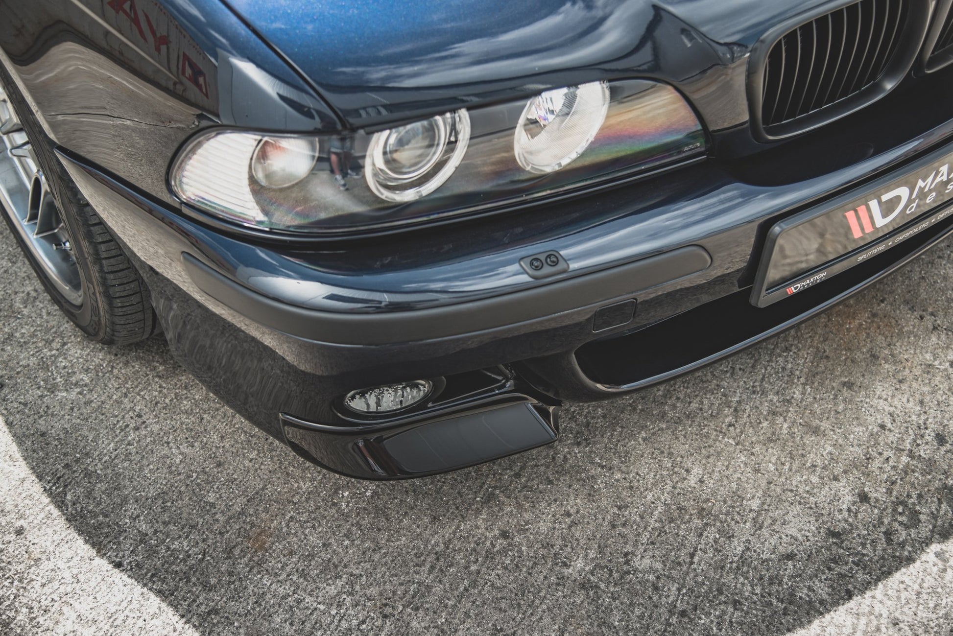 Front Ansatz für Seite BMW M5 E39 schwarz Hochglanz