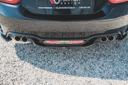 Mittlerer Diffusor Heck Ansatz für Fiat 124 Spider Abarth schwarz matt