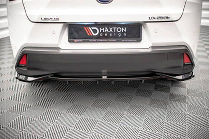 Mittlerer Diffusor Heck Ansatz DTM Look für Lexus UX Mk1 schwarz Hochglanz